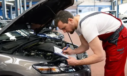 Pré-contrôle technique d’un véhicule en atelier : vérification moteur avant le contrôle technique