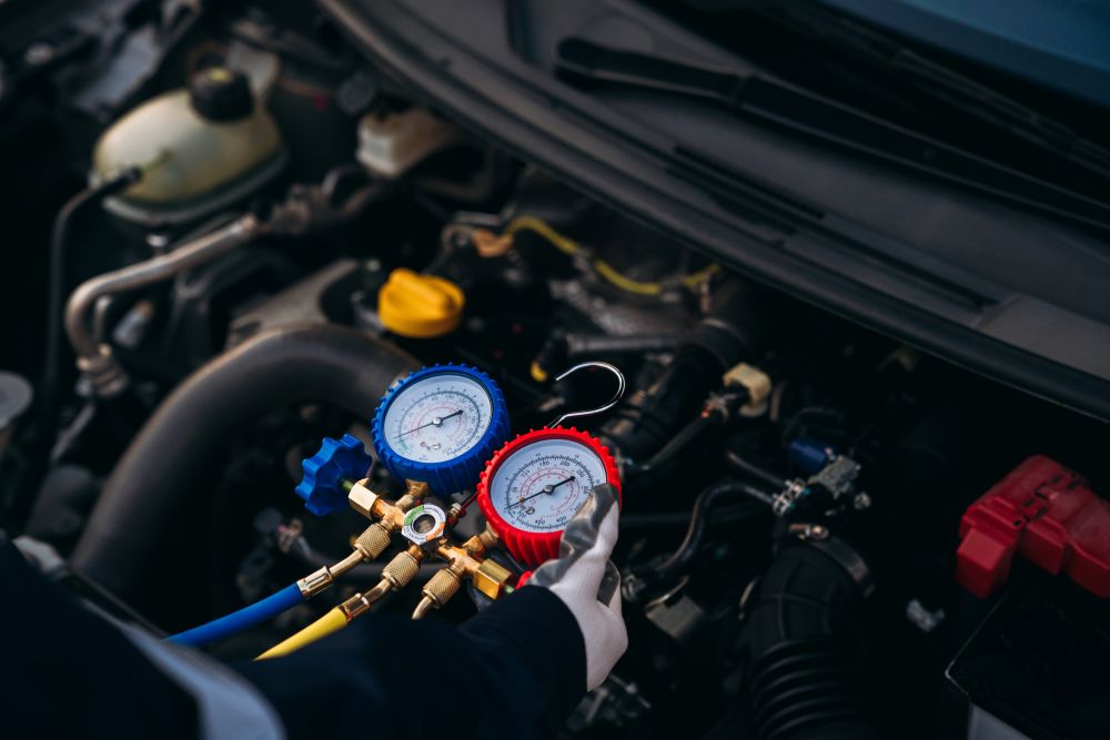 controle-pression-circuit-climatisation-voiture-manometres
